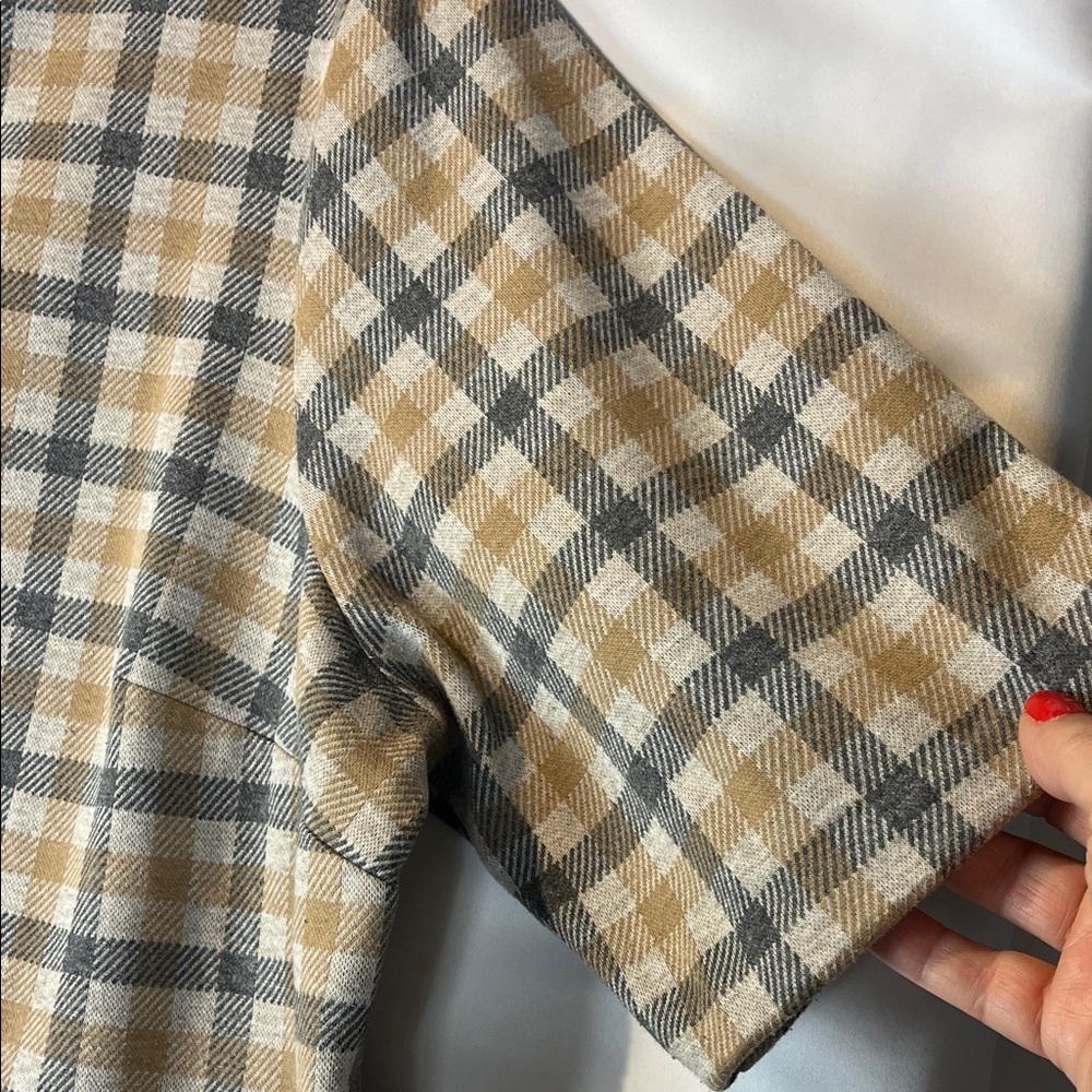 J. Jill Plaid Short Sleeve Dress multi media Sz 2X - Picture 5 of 10